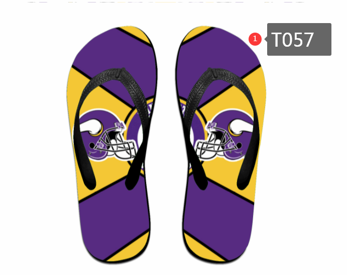 All Sizes Minnesota Vikings Flip Flops T057(Pls check description for details)